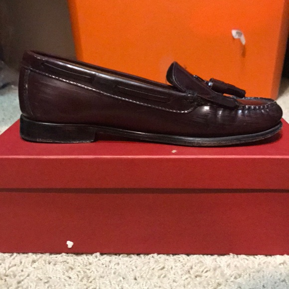 Bass Oxblood Loafers Size 6 - Picture 5 of 6
